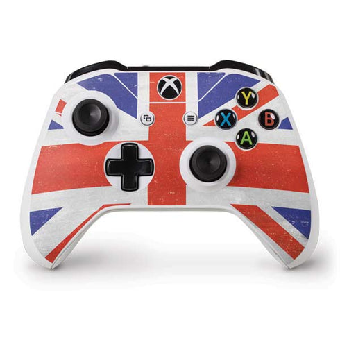 United Kingdom Flag Distressed Xbox One S Controller Skin