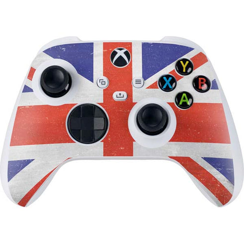 United Kingdom Flag Distressed Xbox Series S Controller Skin