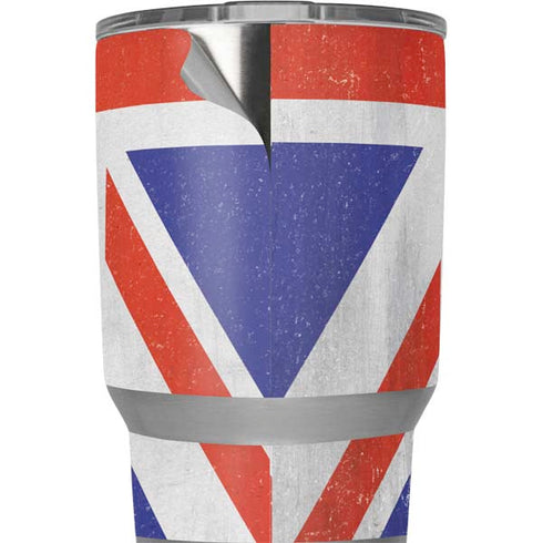 United Kingdom Flag Distressed Yeti 20oz Tumbler Skin