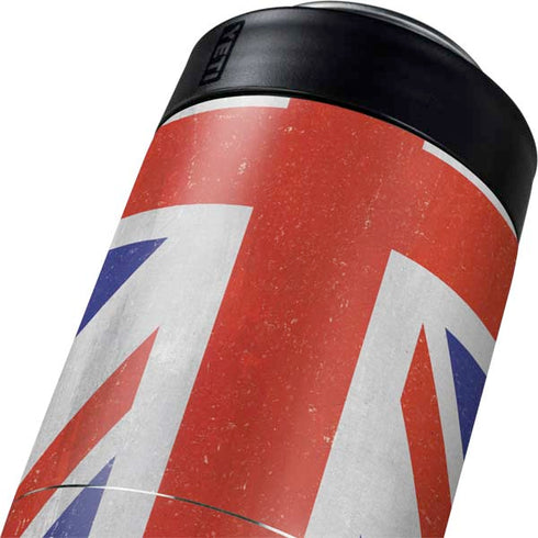 United Kingdom Flag Distressed Yeti Colster Can Insulator Skin