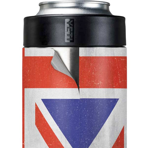 United Kingdom Flag Distressed Yeti Colster Can Insulator Skin