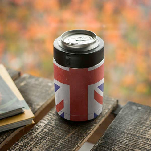 United Kingdom Flag Distressed Yeti Colster Can Insulator Skin