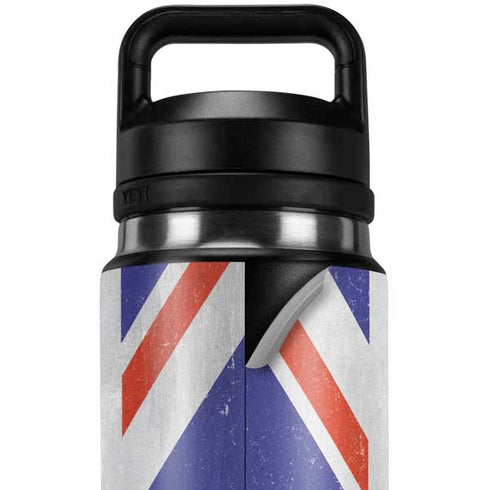 United Kingdom Flag Distressed YETI Rambler 26oz Bottle Skin