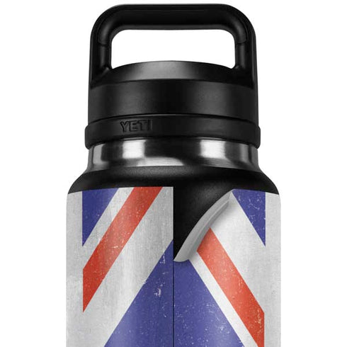 United Kingdom Flag Distressed YETI Rambler 36oz Bottle Skin