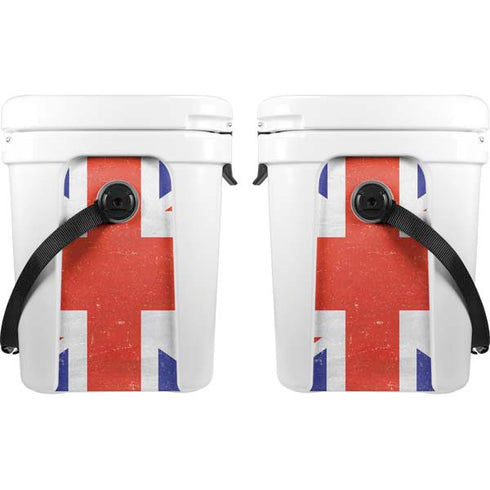 United Kingdom Flag Distressed YETI Roadie 24 Hard Cooler Skin