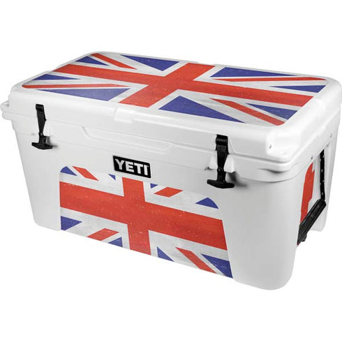 United Kingdom Flag Distressed YETI Tundra 65 Hard Cooler Skin