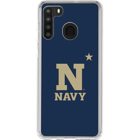 United States Naval Academy USNA Galaxy A21 Clear Case
