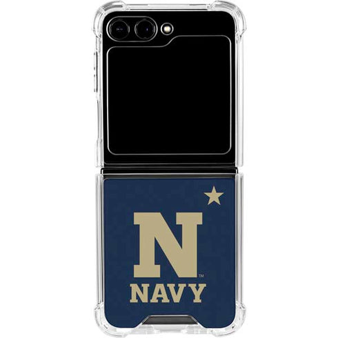 United States Naval Academy USNA Galaxy Z Flip5 5G Clear Case