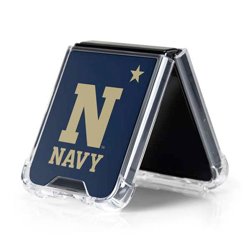 United States Naval Academy USNA Galaxy Z Flip5 5G Clear Case