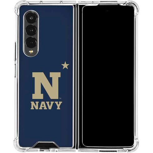United States Naval Academy USNA Galaxy Z Fold4 5G Clear Case