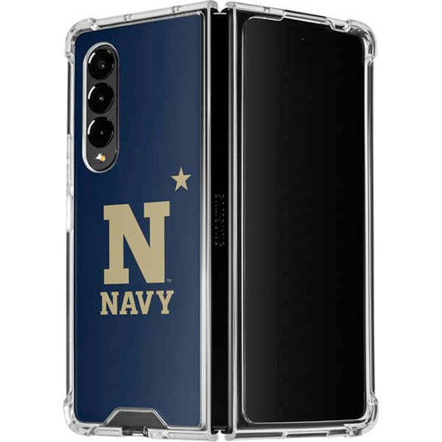 United States Naval Academy USNA Galaxy Z Fold4 5G Clear Case