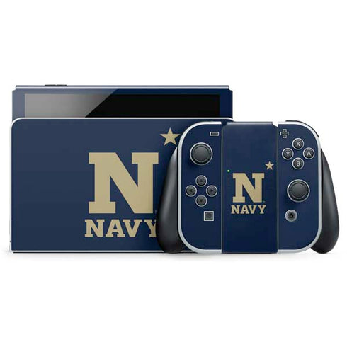 United States Naval Academy USNA Nintendo Switch OLED (2021) Skin