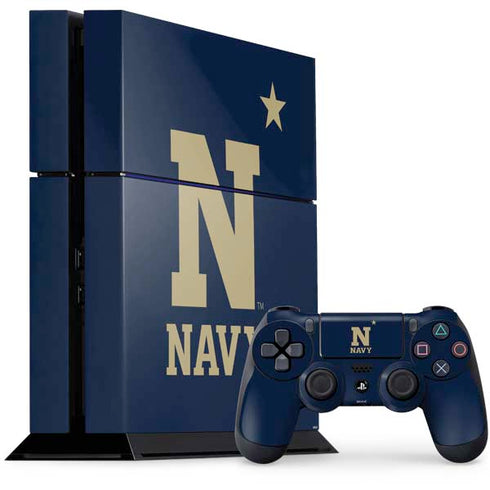 United States Naval Academy USNA PS4 Console and Controller Bundle Skin