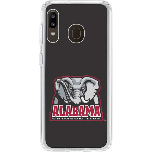 University of Alabama Primary Logo Galaxy A20 Clear Case
