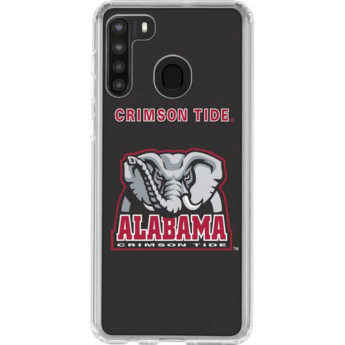 University of Alabama Primary Logo Galaxy A21 Clear Case