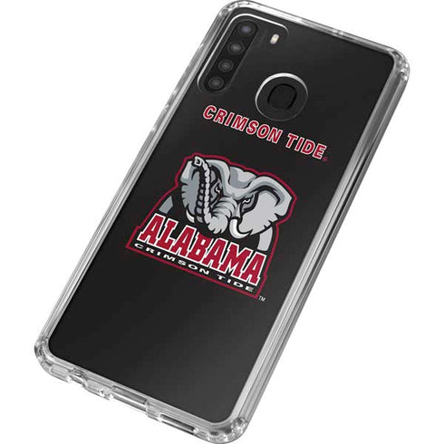University of Alabama Primary Logo Galaxy A21 Clear Case