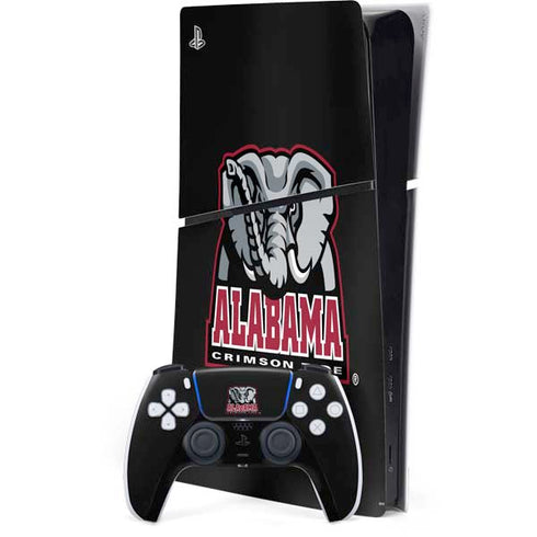 University of Alabama Primary Logo PS5 Slim Digital Edition Console Skin