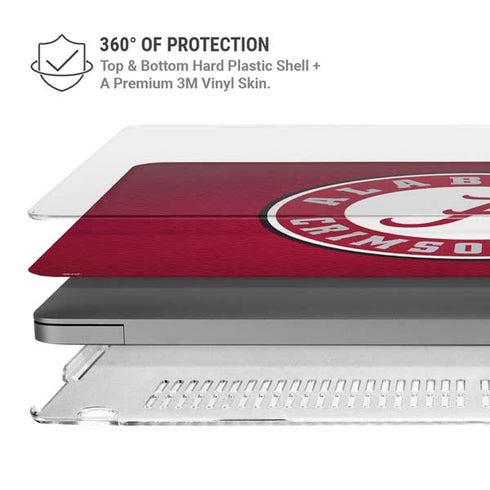 University of Alabama University Seal MacBook Pro 16in (2021-25) Case plus Skin