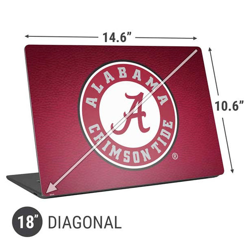 University of Alabama University Seal Universal Laptop 18in (14.6 x 10.6in) Skin