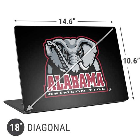 University of Alabama Primary Logo Universal Laptop 18in (14.6 x 10.6in) Skin