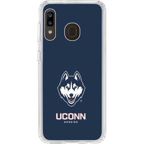 University of Connecticut Huskies Galaxy A20 Clear Case