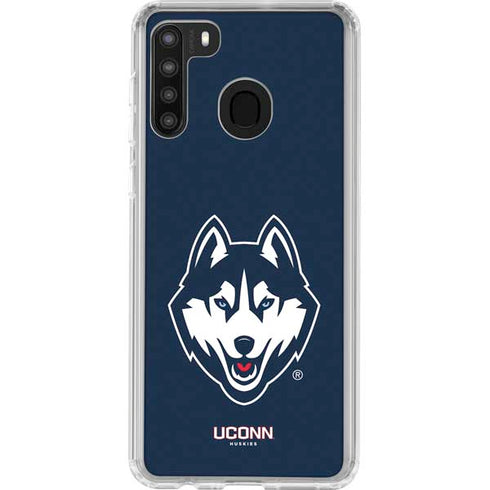 University of Connecticut Huskies Galaxy A21 Clear Case