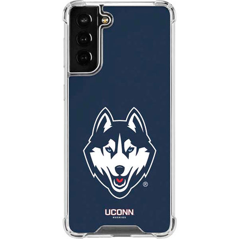 University of Connecticut Huskies Galaxy S21 FE Clear Case