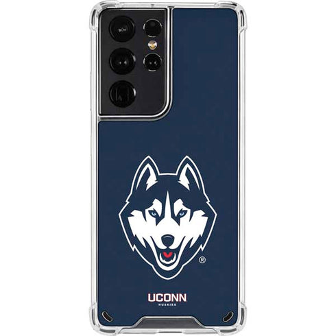 University of Connecticut Huskies Galaxy S21 Ultra 5G Clear Case