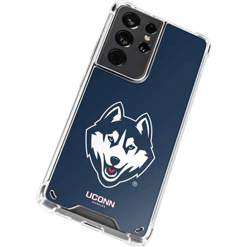 University of Connecticut Huskies Galaxy S21 Ultra 5G Clear Case