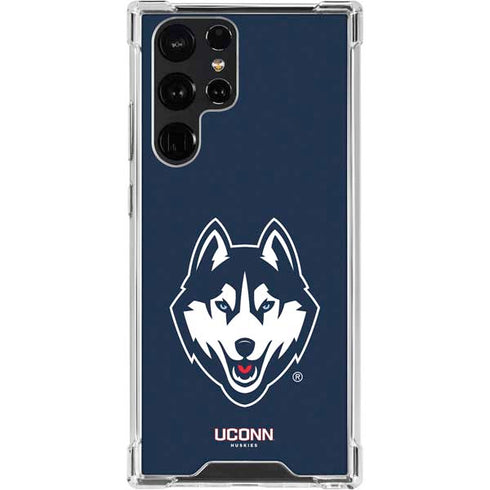 University of Connecticut Huskies Galaxy S22 Ultra Clear Case