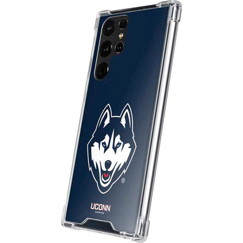 University of Connecticut Huskies Galaxy S22 Ultra Clear Case