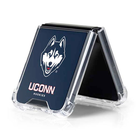 University of Connecticut Huskies Galaxy Z Flip5 5G Clear Case