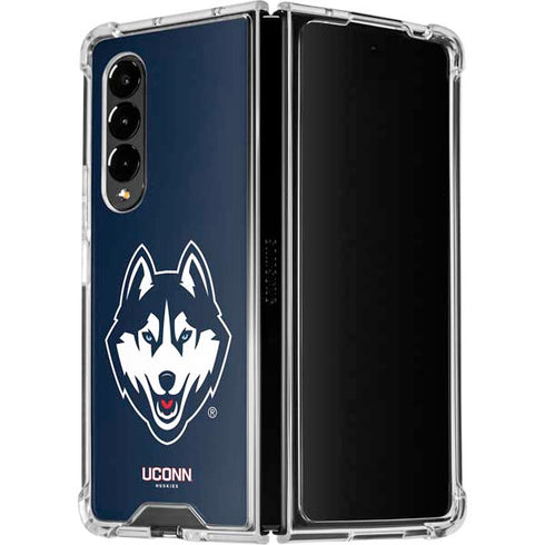 University of Connecticut Huskies Galaxy Z Fold4 5G Clear Case