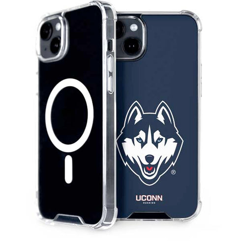 University of Connecticut Huskies iPhone 15 Plus MagSafe Case