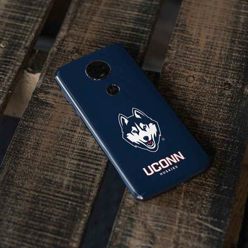 University of Connecticut Huskies Moto E5 Plus Skin
