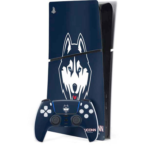 University of Connecticut Huskies PS5 Slim Digital Edition Console Skin