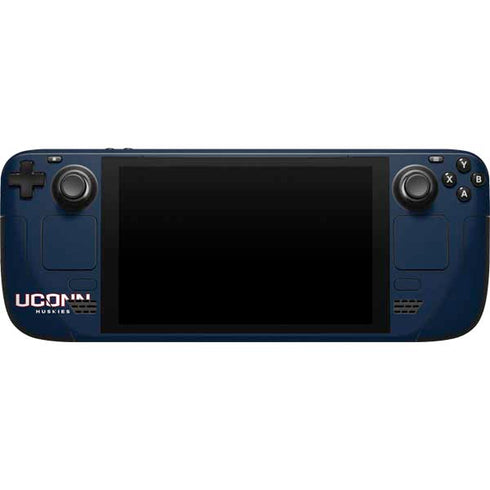 University of Connecticut Huskies Steam Deck Handheld Gaming Computer Skin