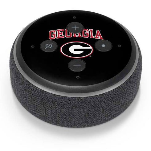 University of Georgia Collegiate Text Amazon Echo Dot Skin