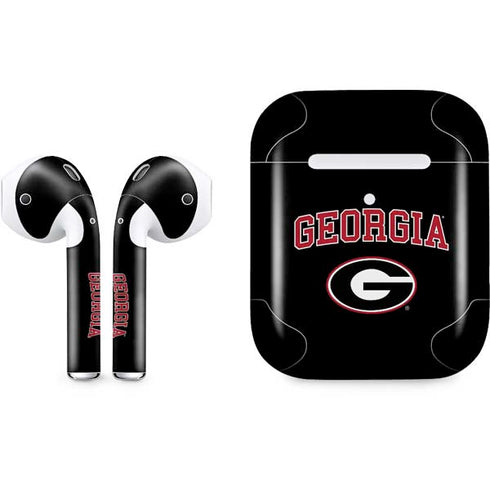 University of Georgia Collegiate Text Apple AirPods 2 Skin