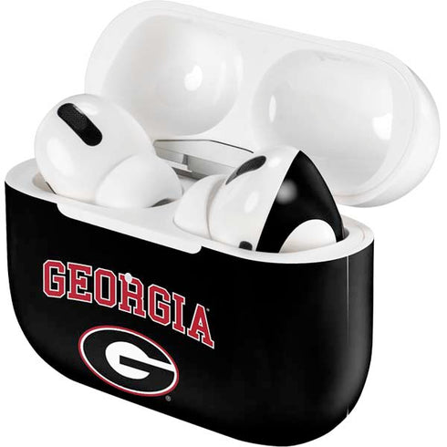 University of Georgia Collegiate Text Apple AirPods Pro Skin