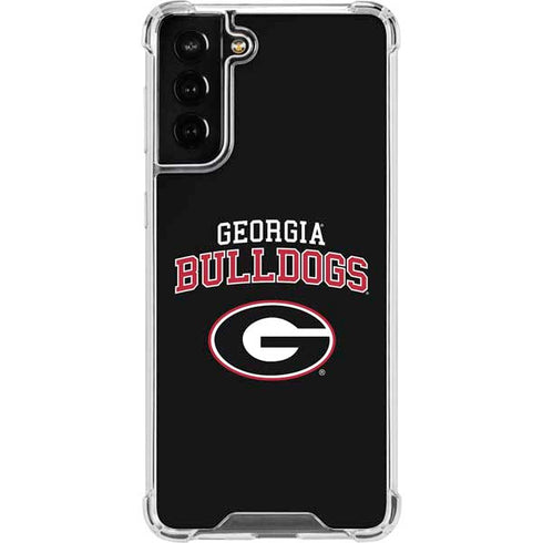 University of Georgia Bulldogs Galaxy S21 FE Clear Case