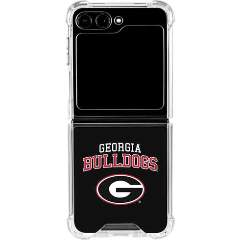 University of Georgia Bulldogs Galaxy Z Flip5 5G Clear Case