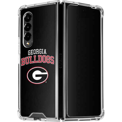 University of Georgia Bulldogs Galaxy Z Fold4 5G Clear Case