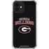 University of Georgia Bulldogs iPhone 12 Clear Case