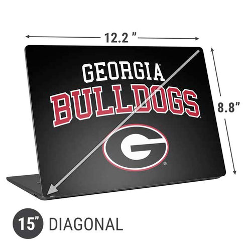 University of Georgia Bulldogs Universal Laptop 15in (12.2 x 8.8in) Skin