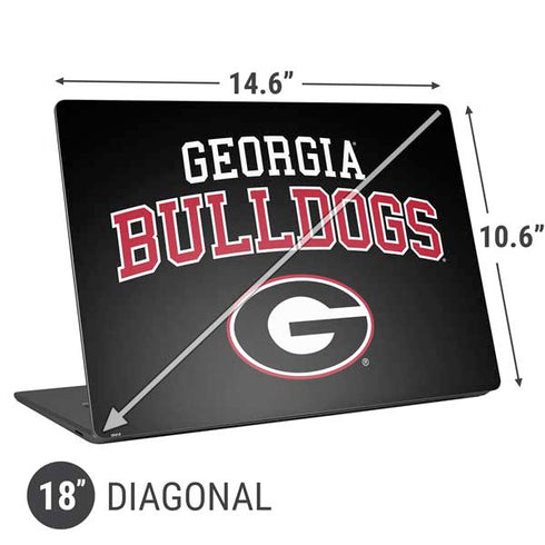 University of Georgia Bulldogs Universal Laptop 18in (14.6 x 10.6in) Skin