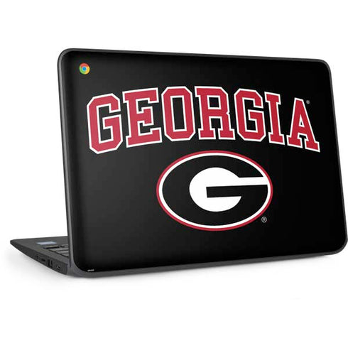 University of Georgia Collegiate Text HP Chromebook Skin