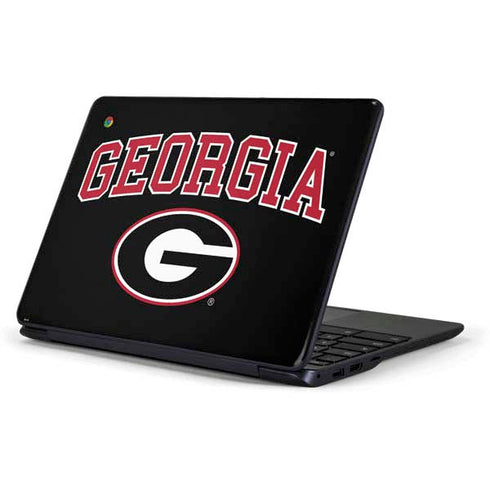 University of Georgia Collegiate Text Samsung Chromebook Skin