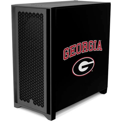 University of Georgia Collegiate Text Corsair 4000D Tempered Glass Mid-Tower ATX Case Skin