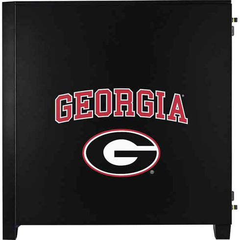 University of Georgia Collegiate Text Corsair 4000D Tempered Glass Mid-Tower ATX Case Skin